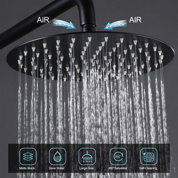 Designer Collection High Pressure Rain Adjustable Shower Head & Reviews Wayfair Canada